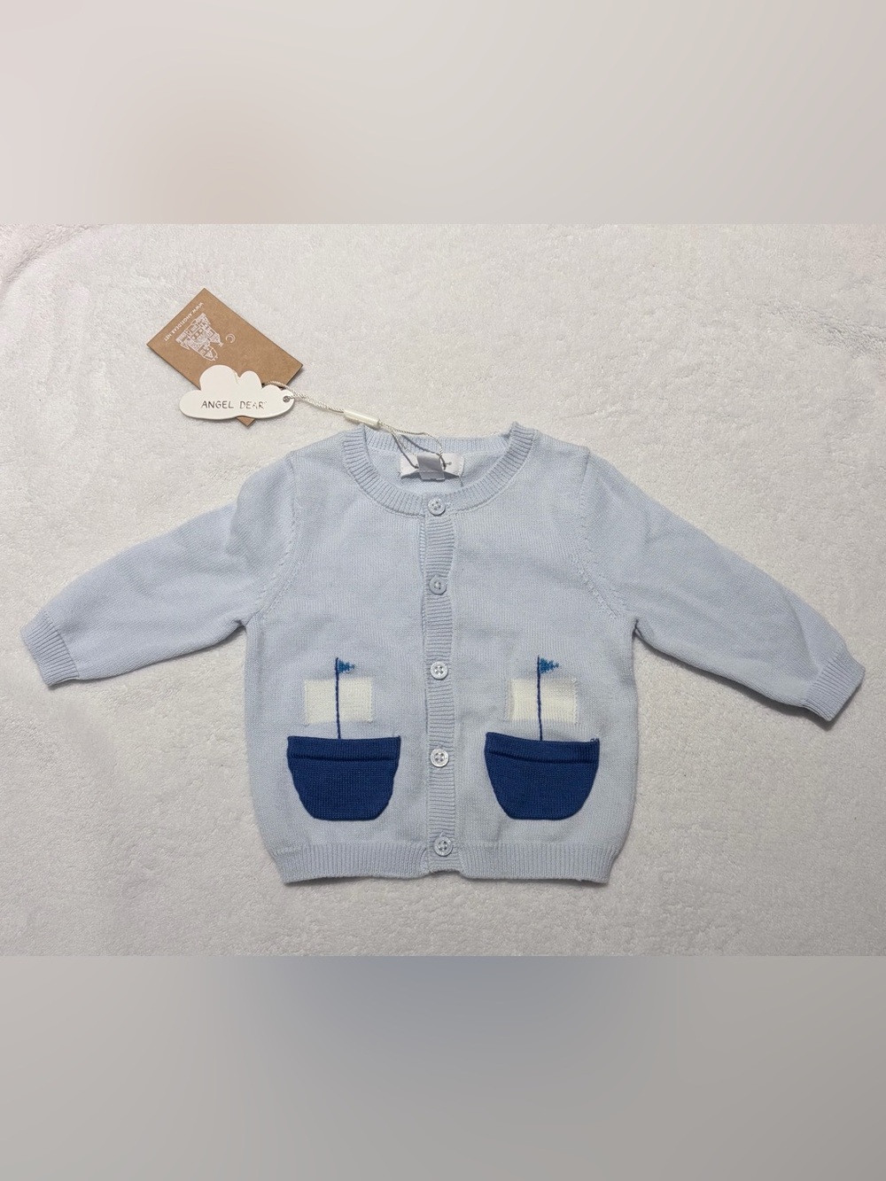Angel Dear - nautical Knit Cardigan